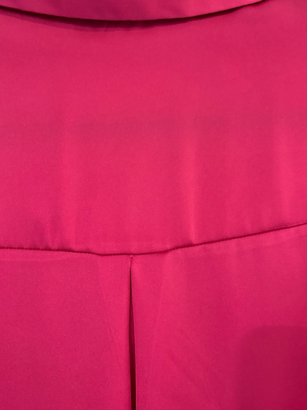 Zara Satin Button-Down Shirt - Hot Pink - Picture 5 of 9